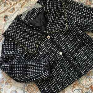 Japanese Tweed Jacket S Down Lined